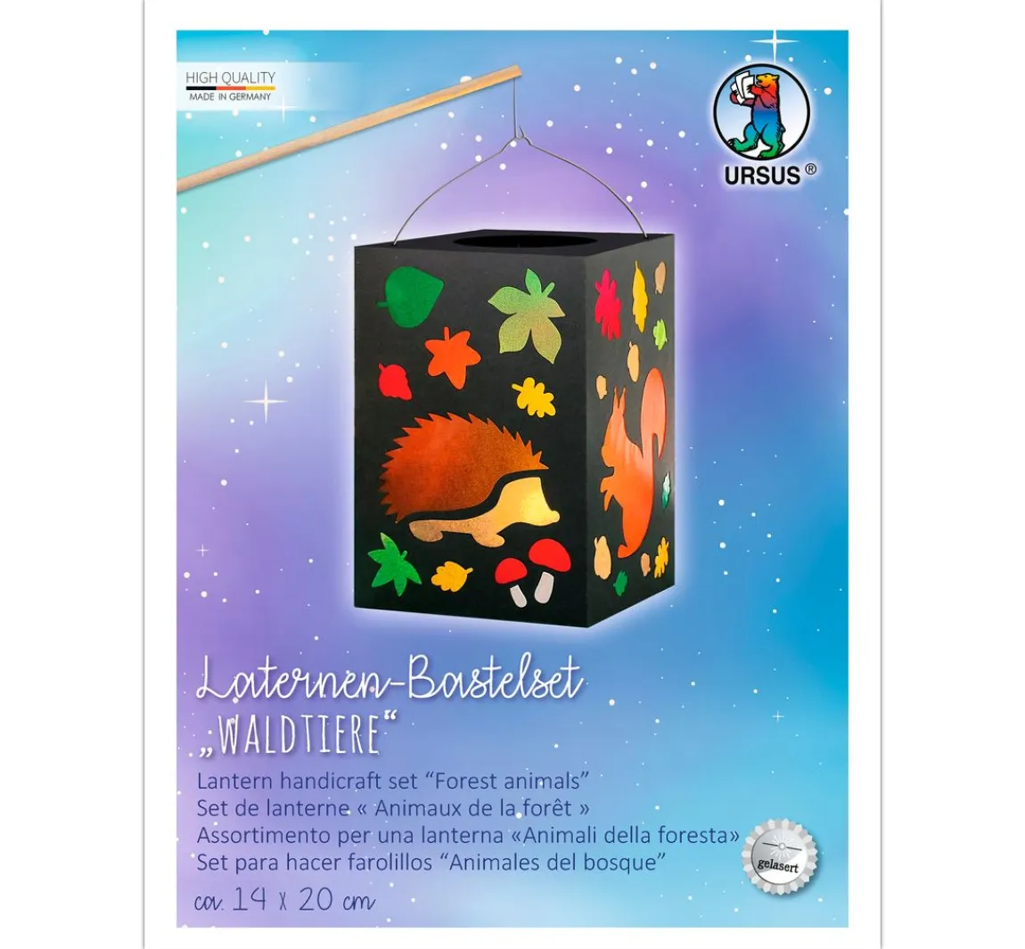 Discount URSUS Laternen-Bastelset "Waldtiere"