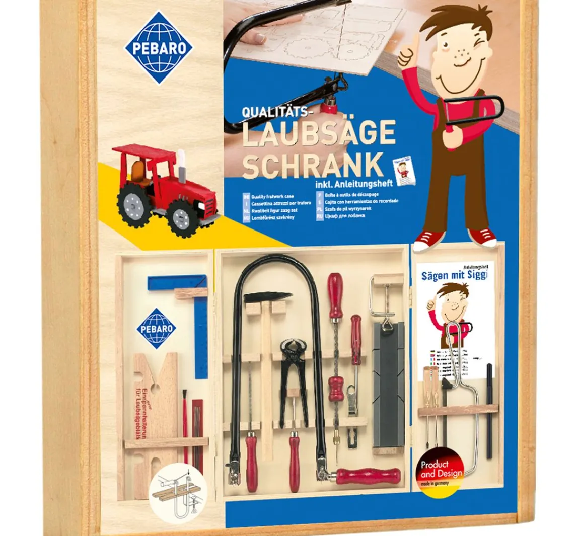 Best PEBARO Laubsäge-Werkzeugschrank, 18-tlg.