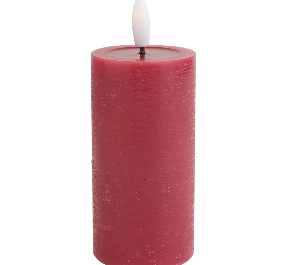 Online ohne Marke LED-Echtwachskerze "10 x 5 cm", mit Timer 6/18 Std.
