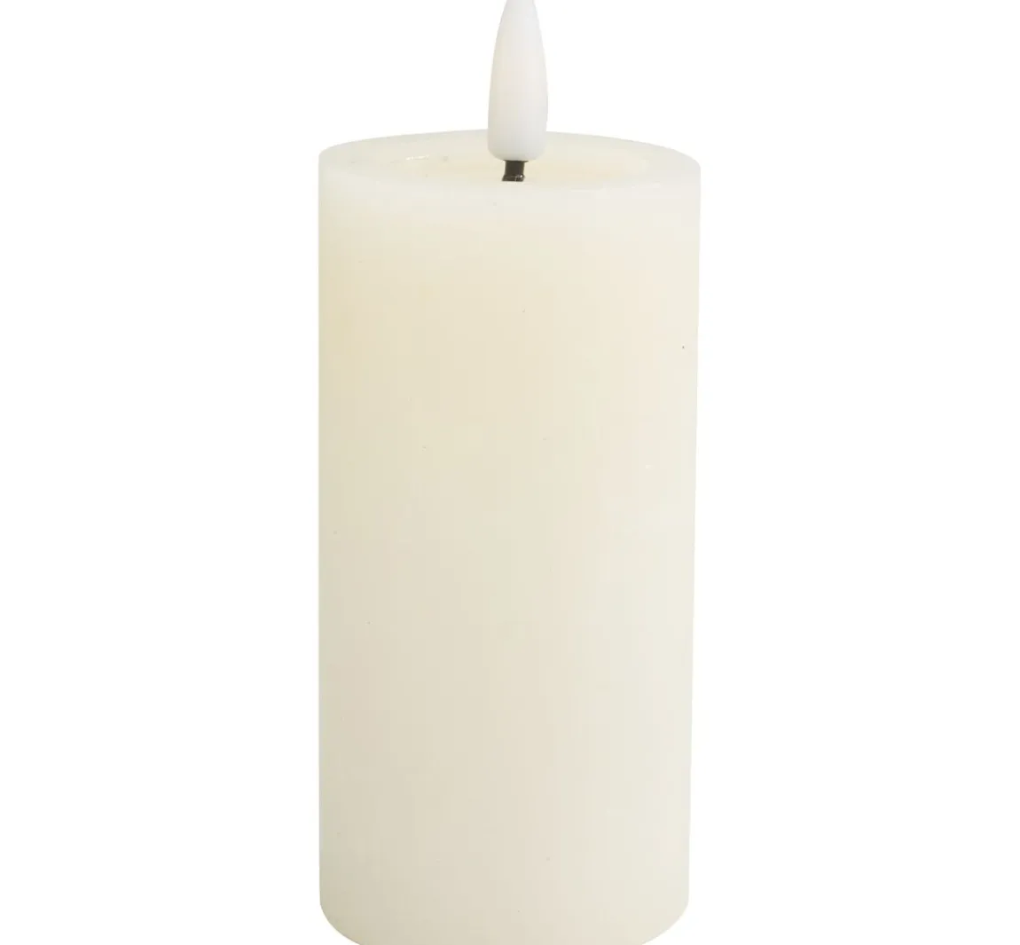 Online ohne Marke LED-Echtwachskerze "10 x 5 cm", mit Timer 6/18 Std.