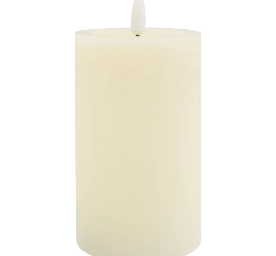 Outlet ohne Marke LED-Echtwachskerze "12,5 x 7,5 cm", mit Timer