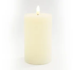 Outlet ohne Marke LED-Echtwachskerze "12,5 x 7,5 cm", mit Timer