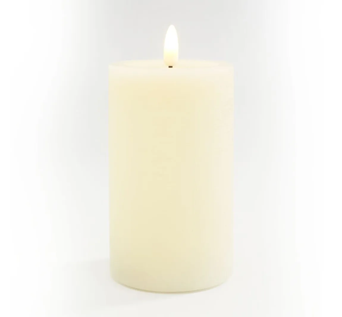 Outlet ohne Marke LED-Echtwachskerze "12,5 x 7,5 cm", mit Timer