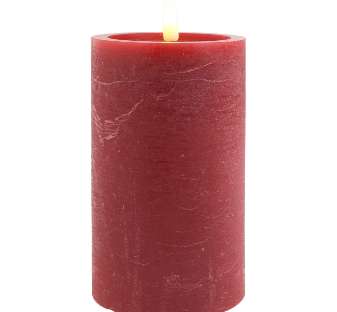 Outlet ohne Marke LED-Echtwachskerze "12,5 x 7,5 cm", mit Timer