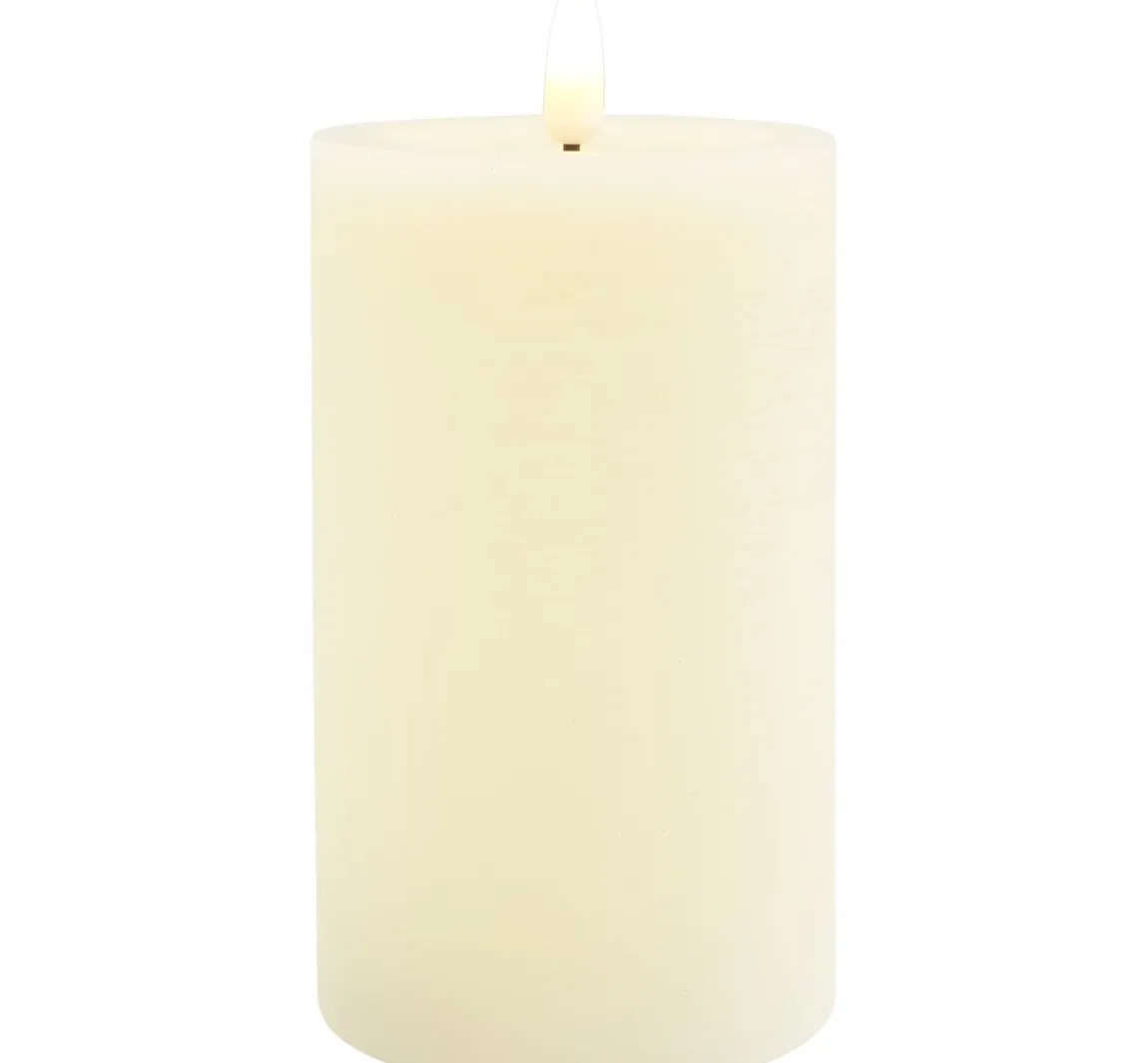 Outlet ohne Marke LED-Echtwachskerze "12,5 x 7,5 cm", mit Timer