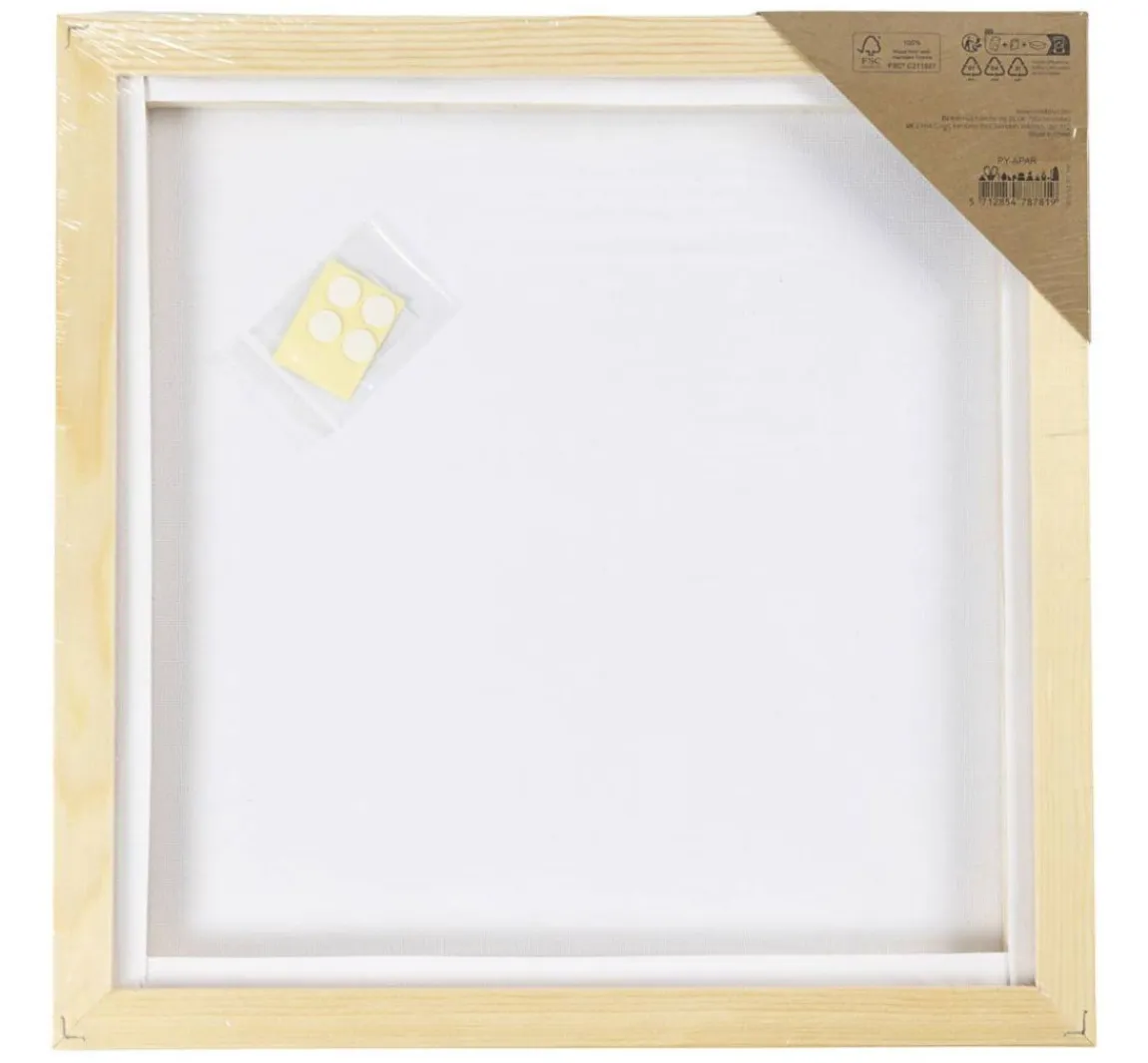 Best creativ company Leinwand mit Rahmen, 30 x 30 cm