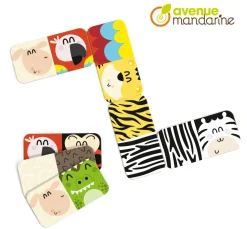 Online My Mandarine Lernspiel Domino "Tiere und Texturen"
