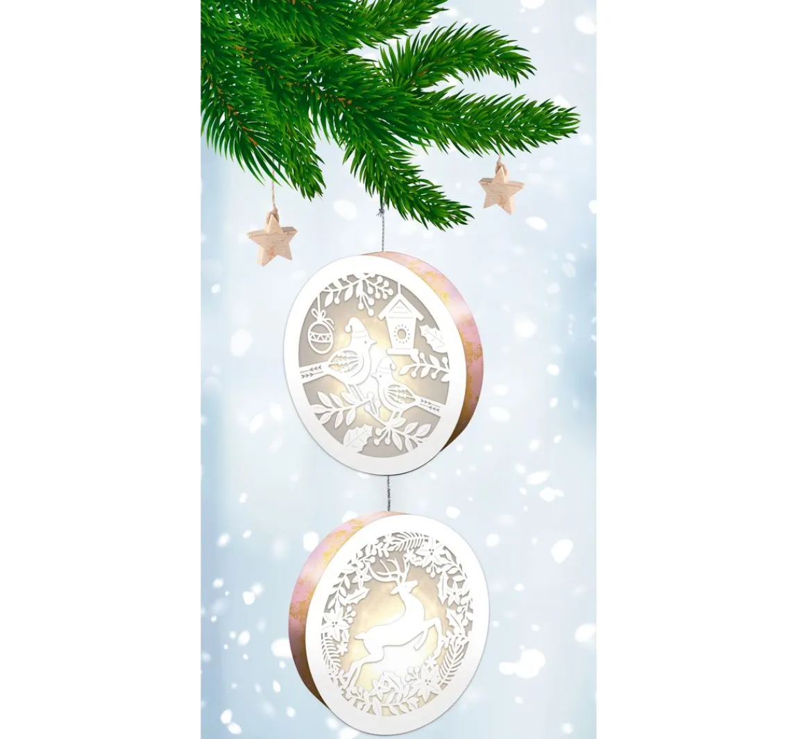 Discount URSUS Lightboxes "Birds & Reindeer", 2er-Set