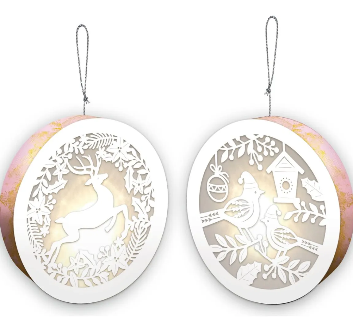 Discount URSUS Lightboxes "Birds & Reindeer", 2er-Set