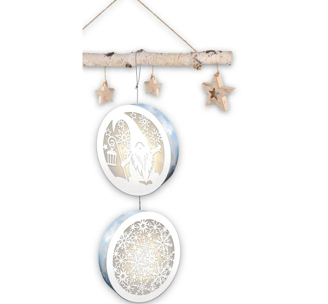 Outlet URSUS Lightboxes "Gnome & Snowflakes", 2er-Set