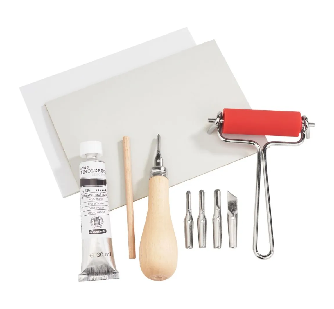 ohne Marke Linol-Schnitt-Set