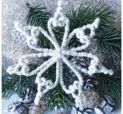 Online ohne Marke Magazin DIY Filz + Wolle + Draht Herbst Weihnachten "Retro-Wickelsterne"
