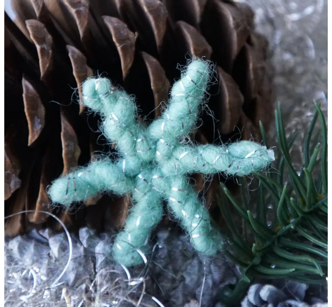 Online ohne Marke Magazin DIY Filz + Wolle + Draht Herbst Weihnachten "Retro-Wickelsterne"