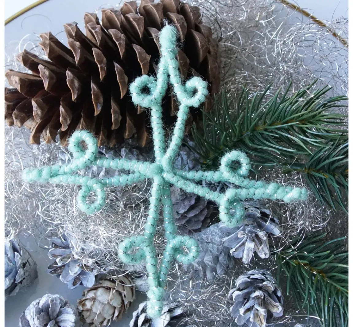 Online ohne Marke Magazin DIY Filz + Wolle + Draht Herbst Weihnachten "Retro-Wickelsterne"
