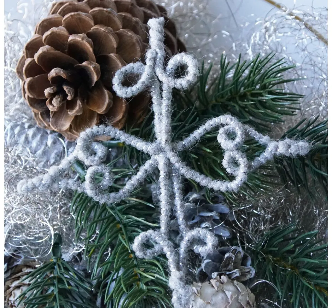 Online ohne Marke Magazin DIY Filz + Wolle + Draht Herbst Weihnachten "Retro-Wickelsterne"
