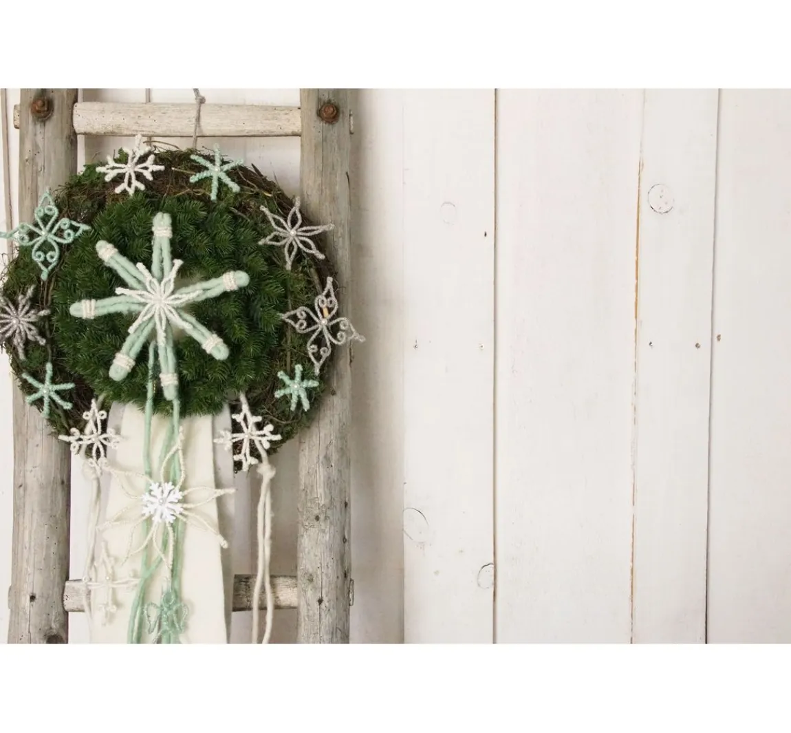 Online ohne Marke Magazin DIY Filz + Wolle + Draht Herbst Weihnachten "Retro-Wickelsterne"