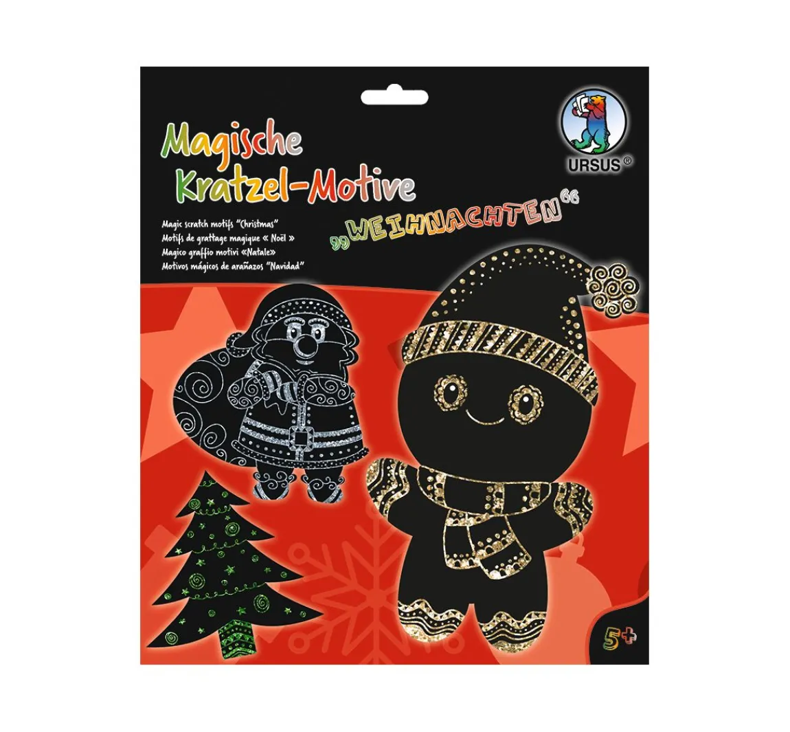 Clearance URSUS Magische Kratzel-Motive "Weihnachten"