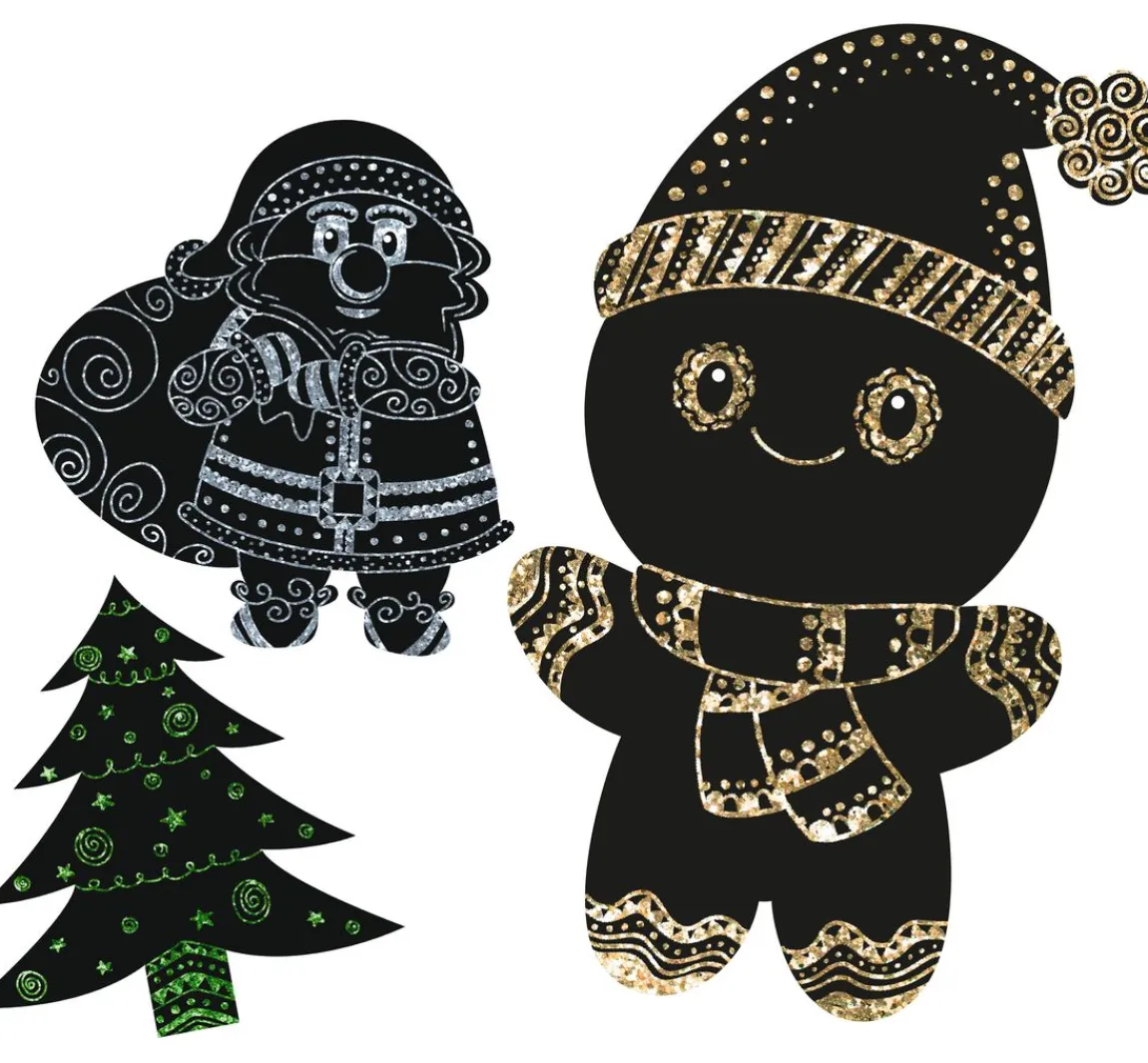 Clearance URSUS Magische Kratzel-Motive "Weihnachten"