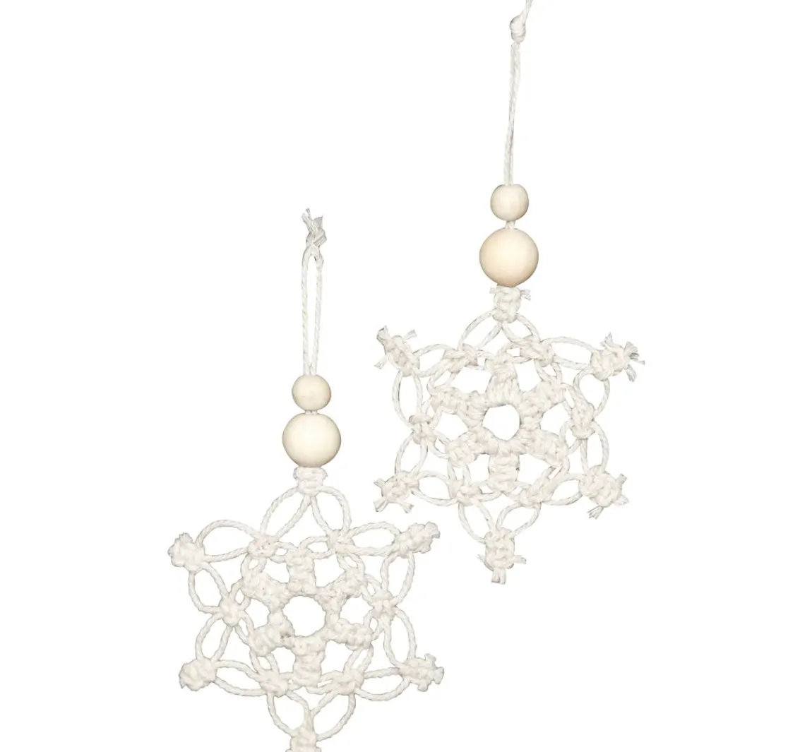 Discount creativ company Makramee Bastelset "Schneeflocken"