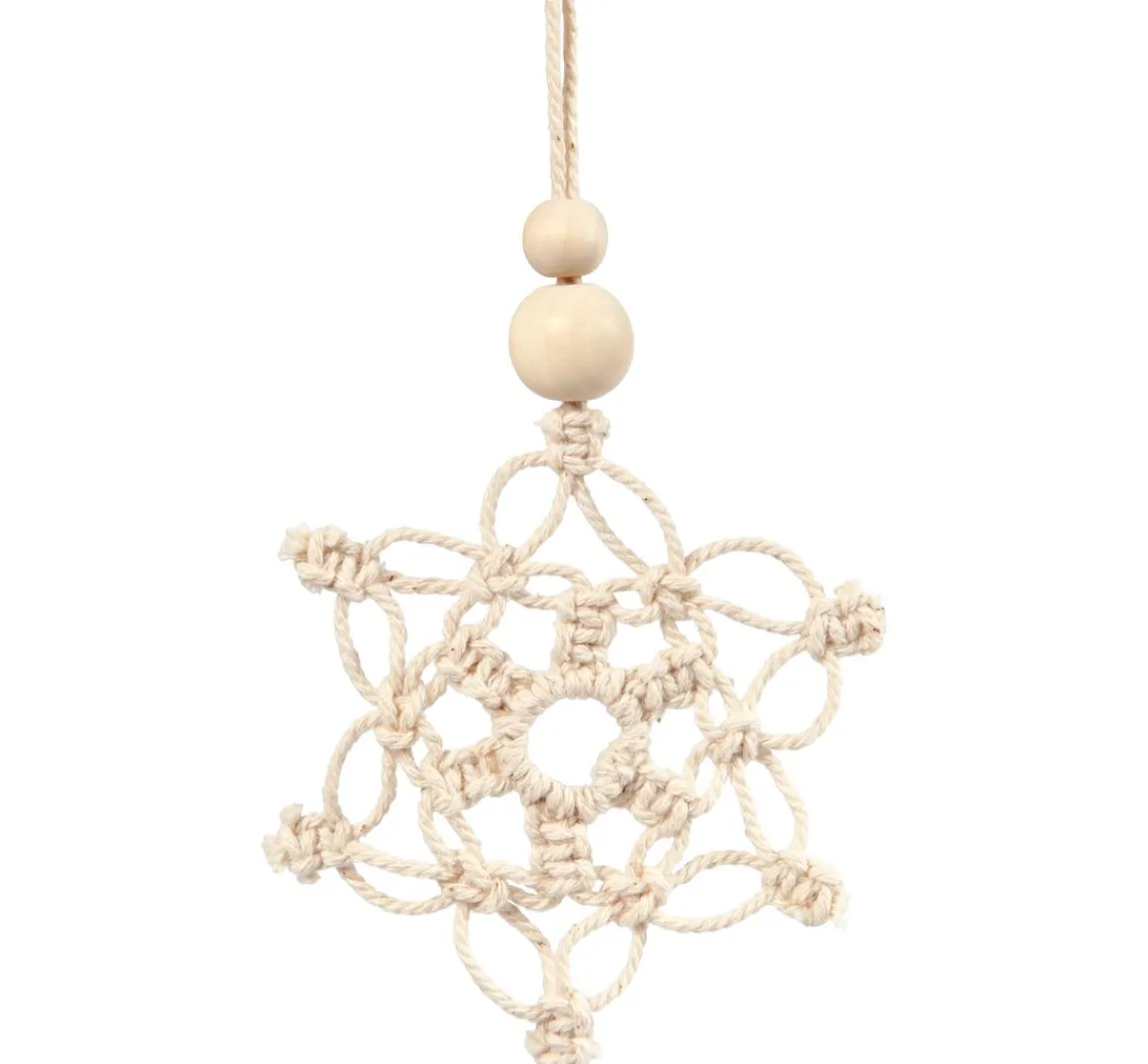 Discount creativ company Makramee Bastelset "Schneeflocken"