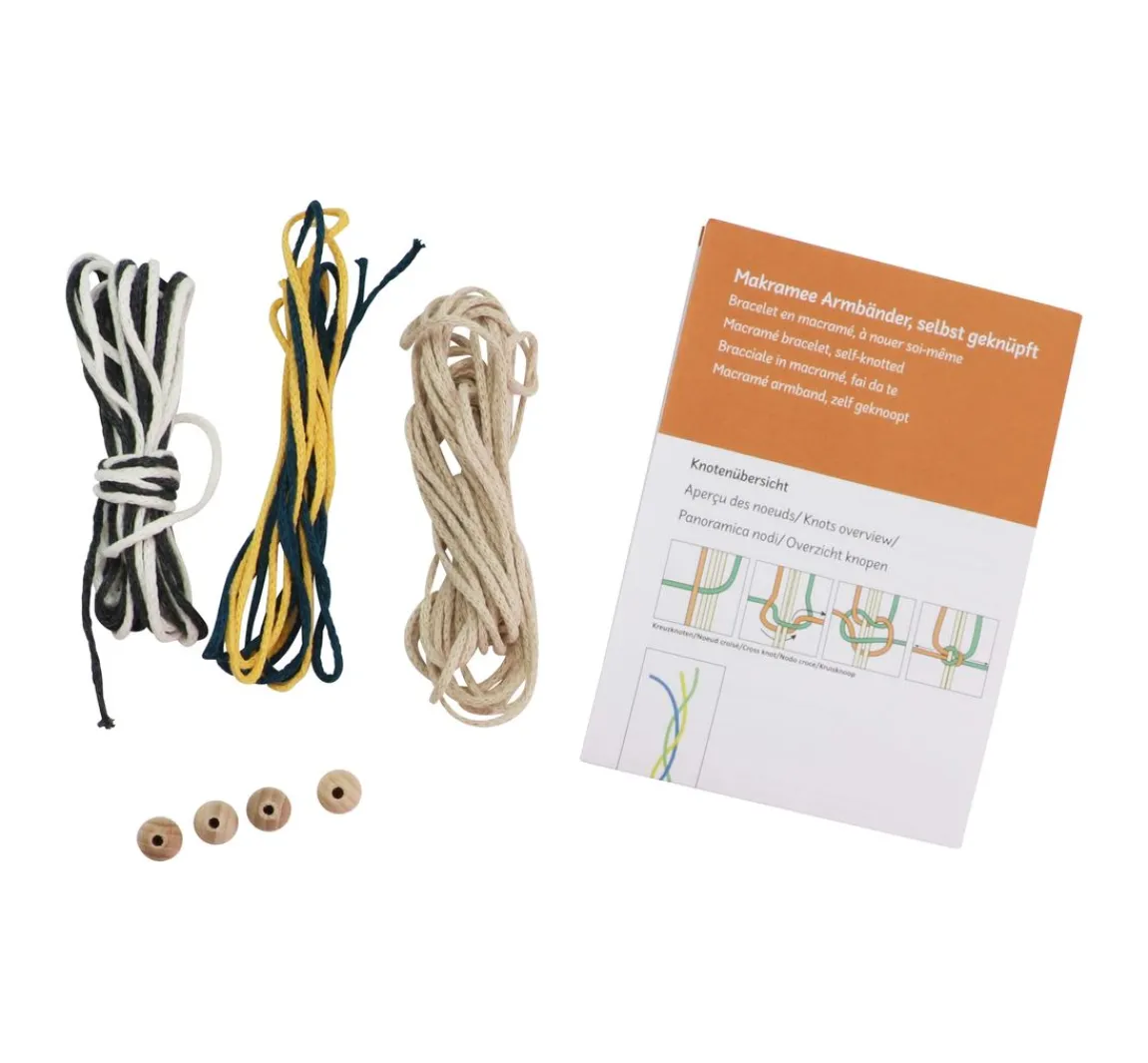 Clearance GLOREX Makramee-Set "Armbänder"