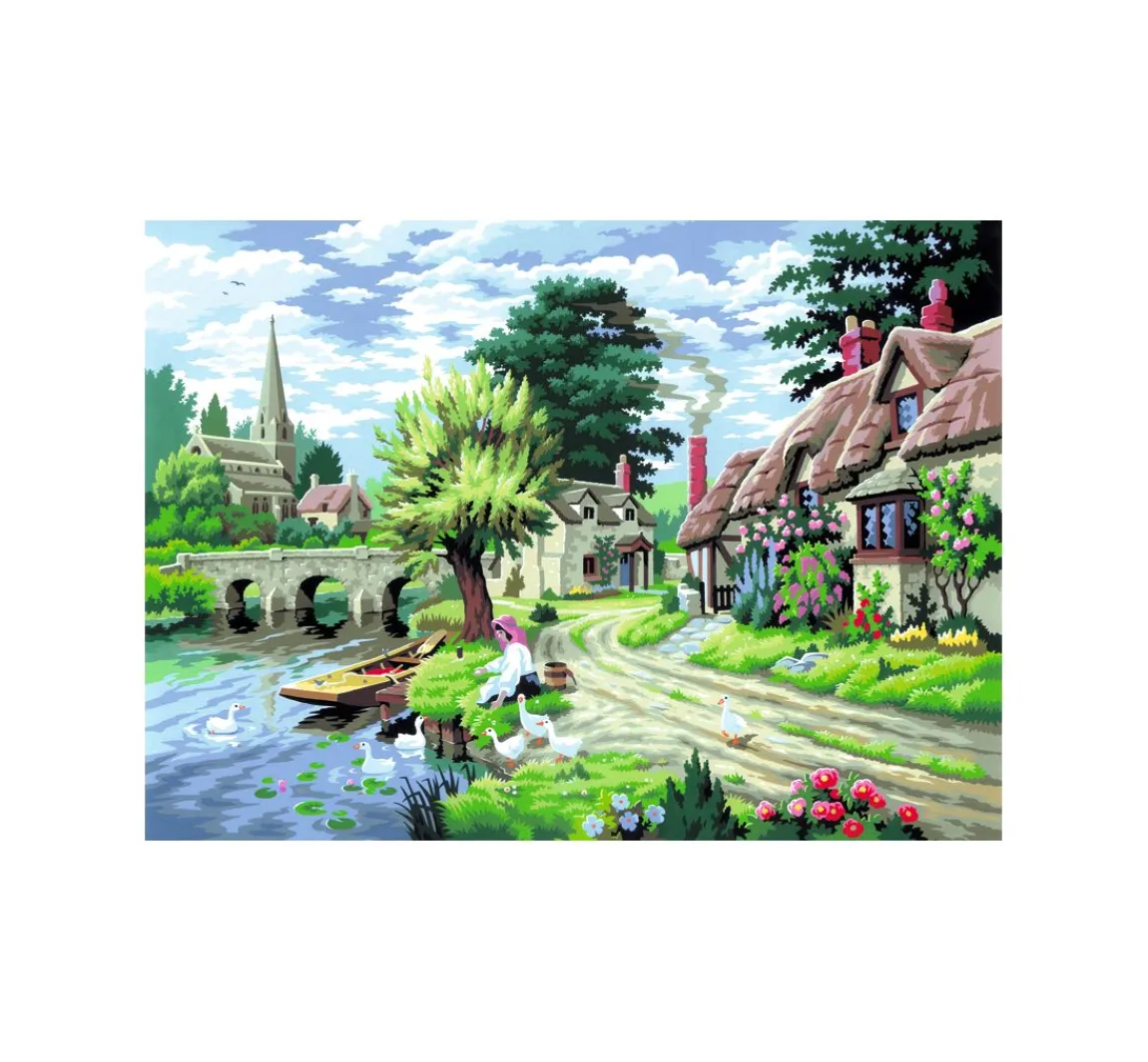 Discount Royal Langnickel Malen nach Zahlen "Am Fluss", 30 x 40 cm