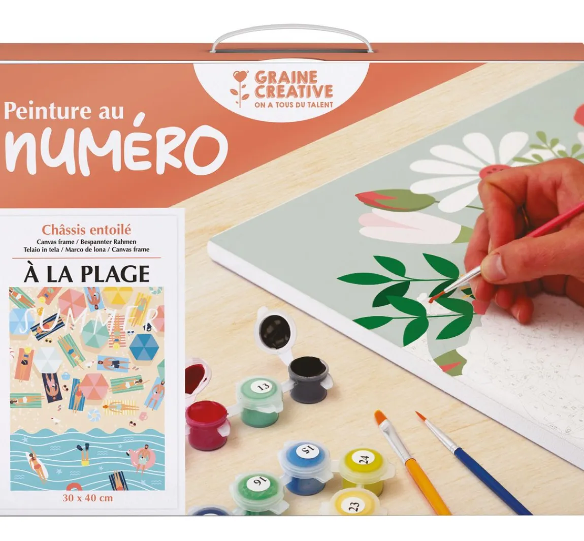 New Graine Creative Malen nach Zahlen, Keilrahmen