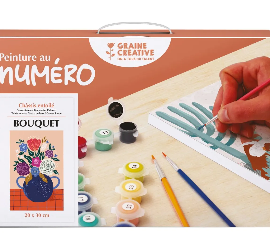 Discount Graine Creative Malen nach Zahlen, Keilrahmen