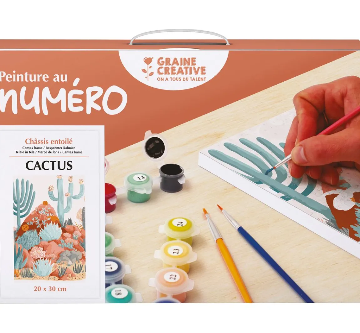 Discount Graine Creative Malen nach Zahlen, Keilrahmen