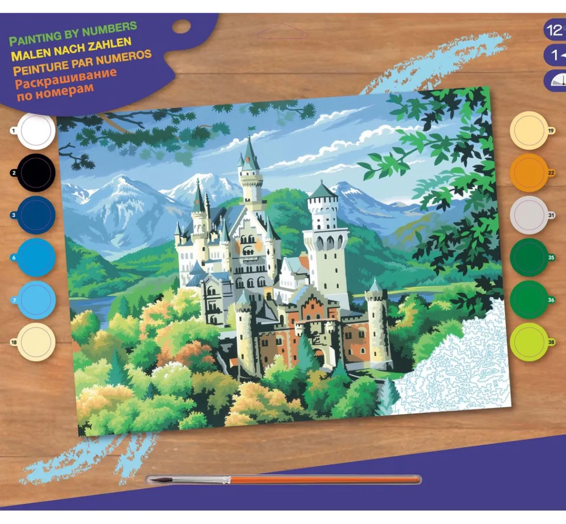 Best Mammut Malen nach Zahlen "Schloss Neuschwanstein"