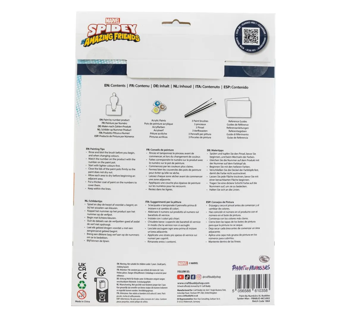 Discount Craft Buddy Malen nach Zahlen "XL Buddy", 23 cm