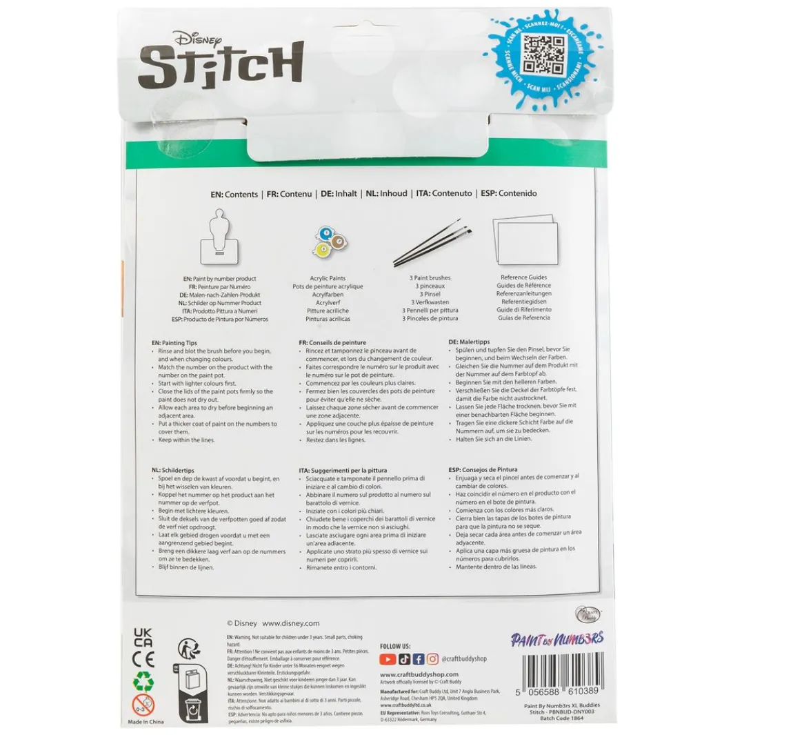 Discount Craft Buddy Malen nach Zahlen "XL Buddy", 23 cm