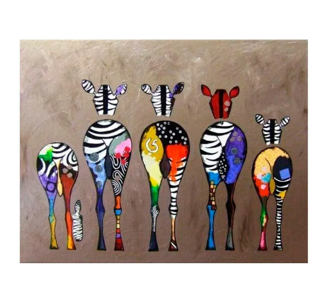 Figured'Art Malen nach Zahlen "Zebras"