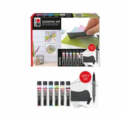 Online Marabu Acryl Color Squeegee Art Set