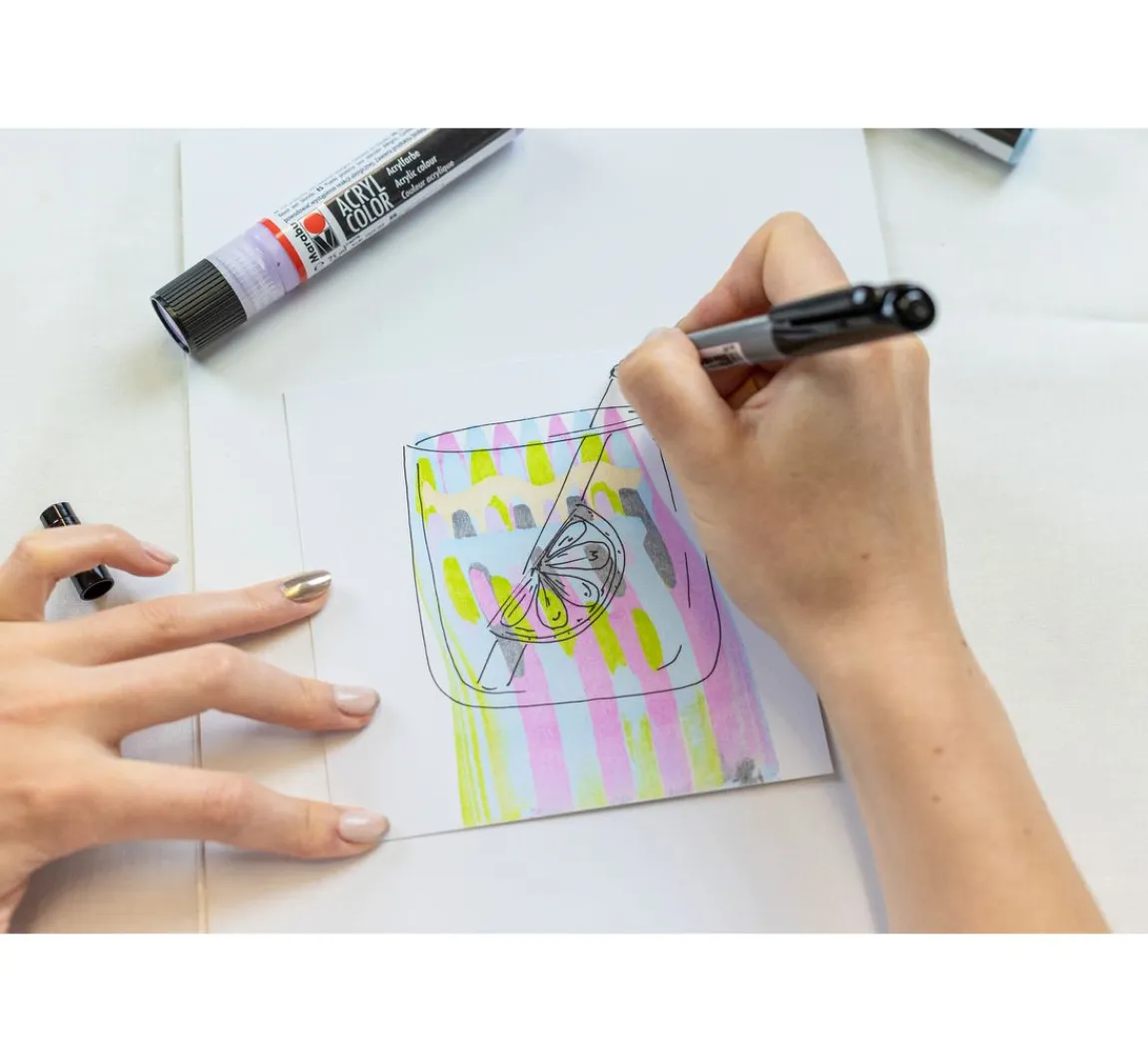 Online Marabu Acryl Color Squeegee Art Set