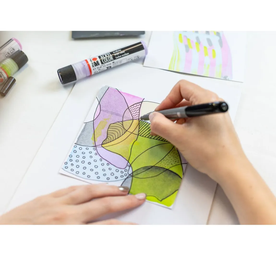 Online Marabu Acryl Color Squeegee Art Set