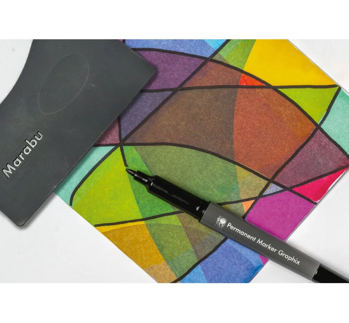 Online Marabu Acryl Color Squeegee Art Set