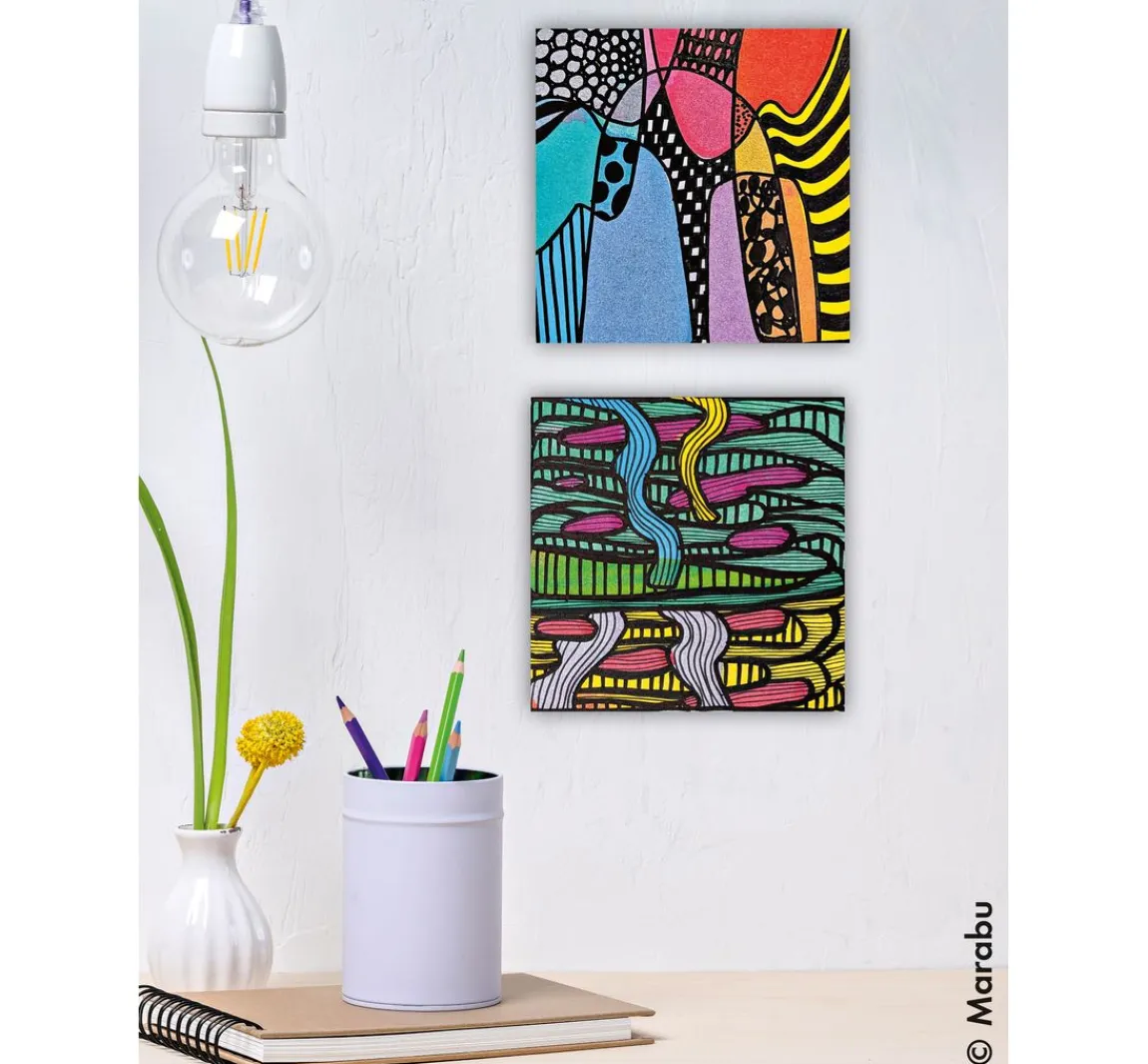 Online Marabu Acryl Color Squeegee Art Set