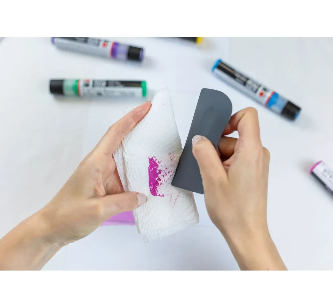 Online Marabu Acryl Color Squeegee Art Set