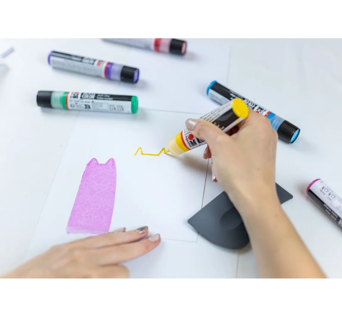 Online Marabu Acryl Color Squeegee Art Set