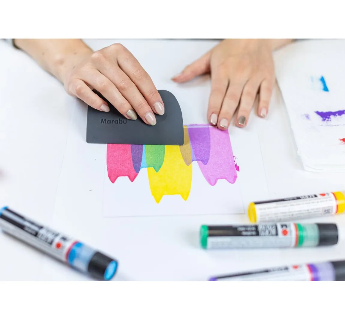 Online Marabu Acryl Color Squeegee Art Set