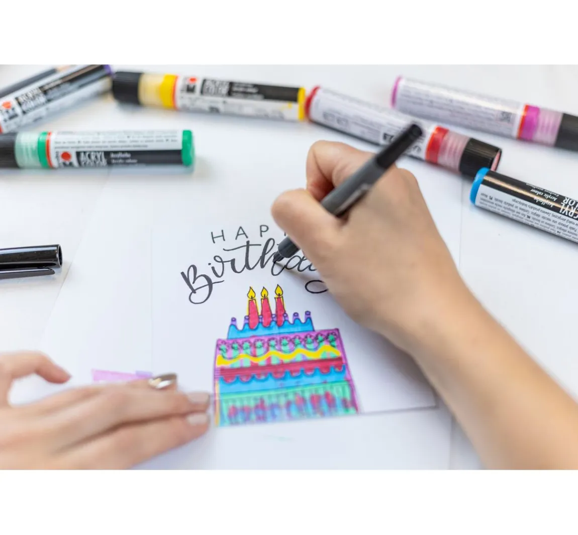 Online Marabu Acryl Color Squeegee Art Set