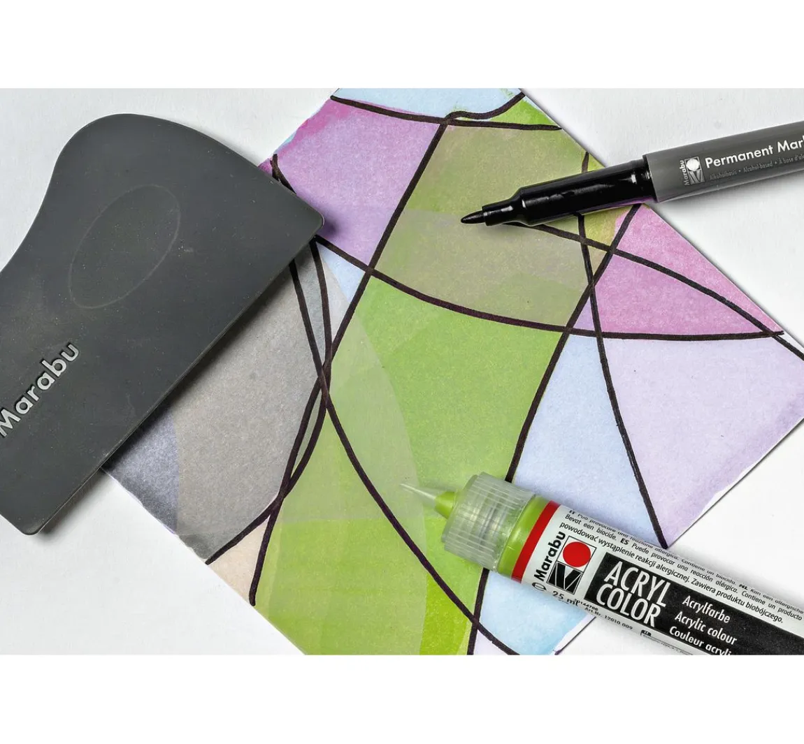 Online Marabu Acryl Color Squeegee Art Set