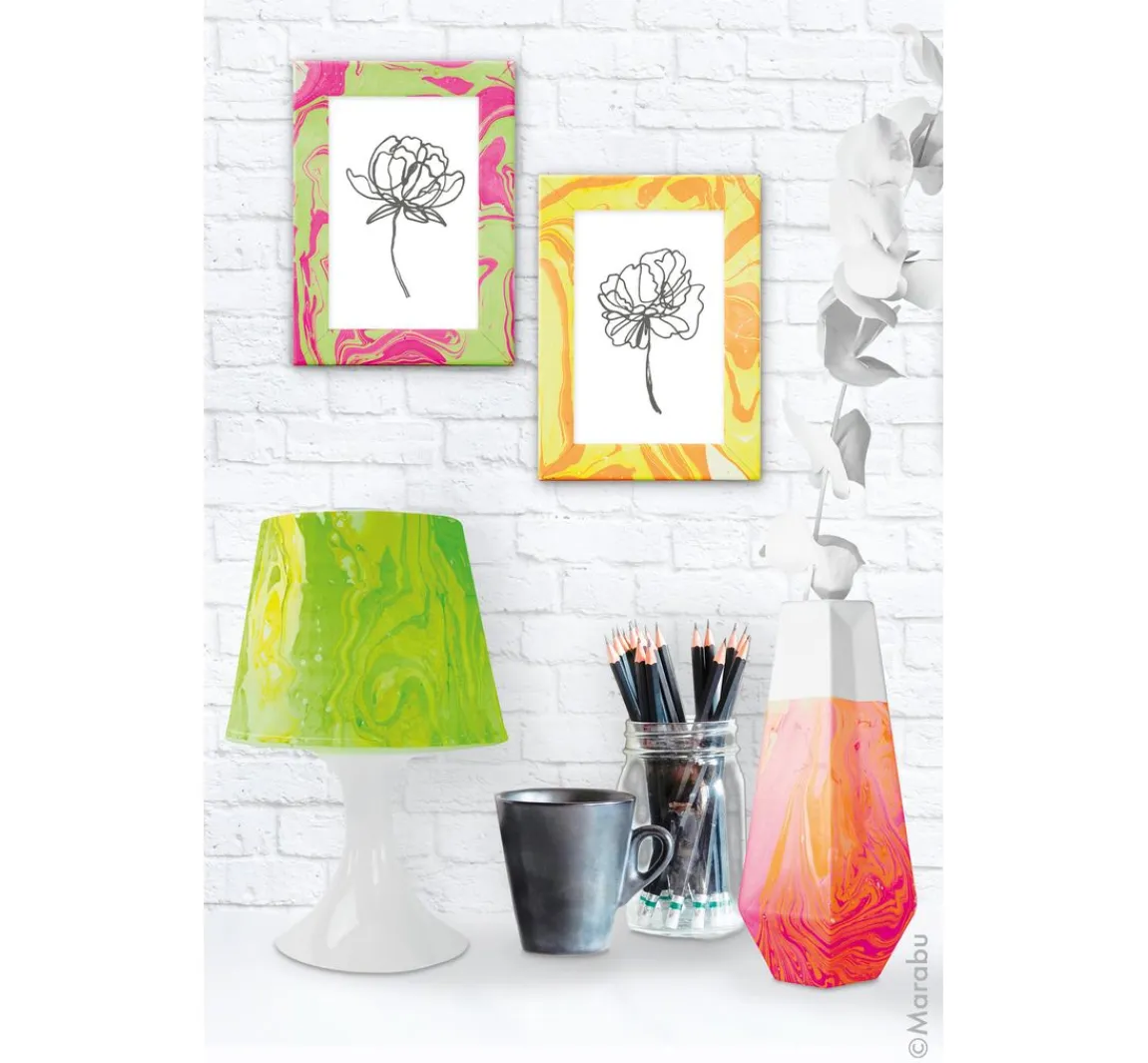 Online Marabu EASY MARBLE-Set "NEON"