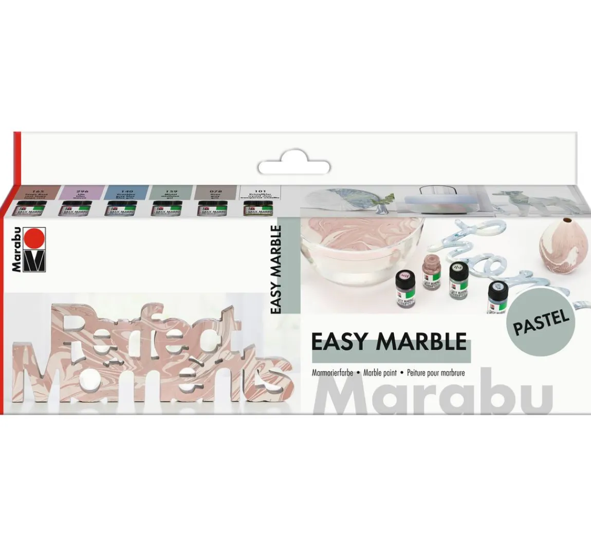Marabu EASY MARBLE-Set "PASTELL"