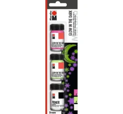 New Marabu GLOW IN THE DARK-Set