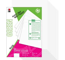 New Marabu Green Papierblock White, DIN A4