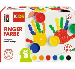 Hot Marabu KIDS FINGERFARBE 6ER SET