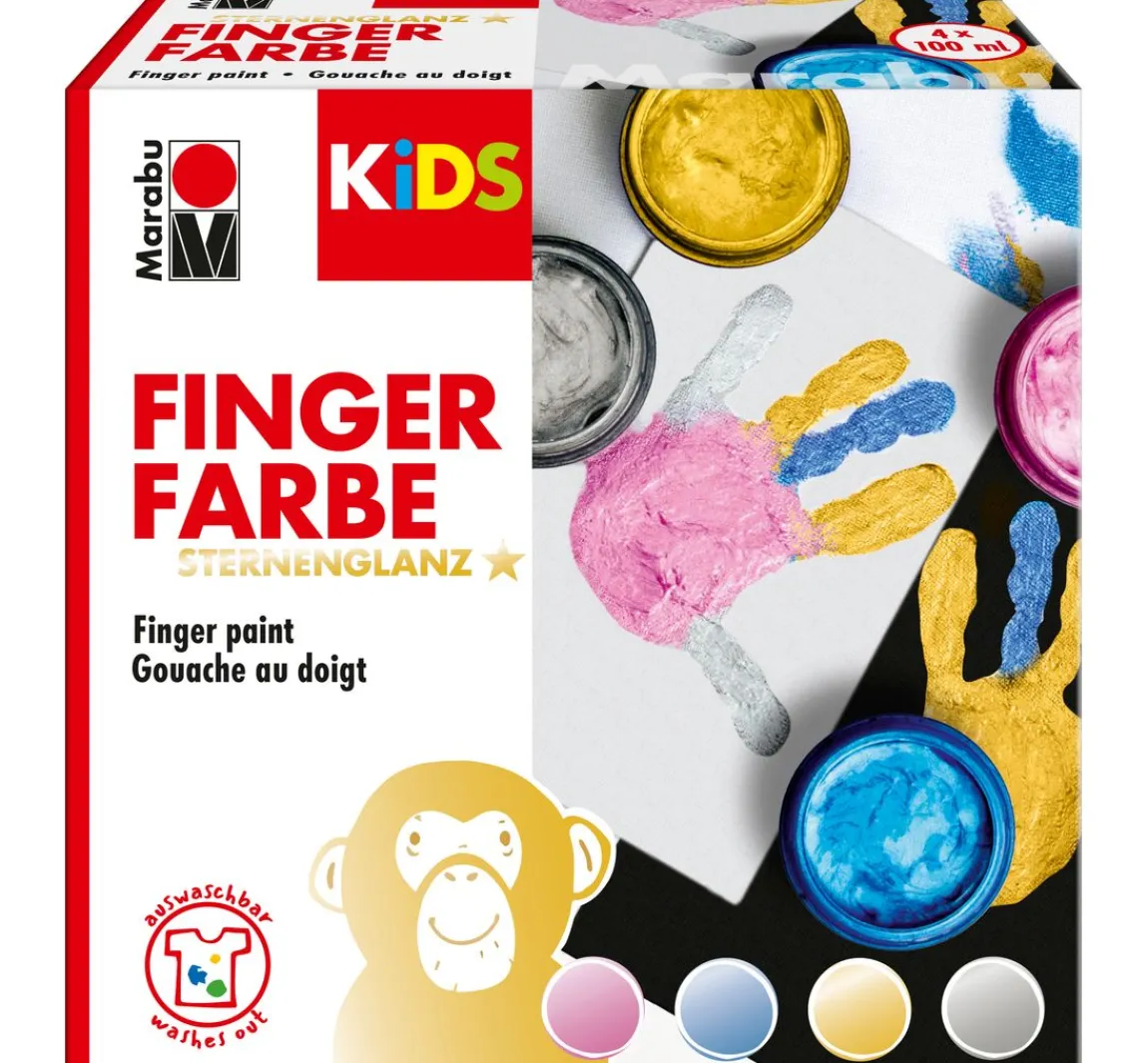 Clearance Marabu KiDS Fingerfarbe "STERNENGLANZ"