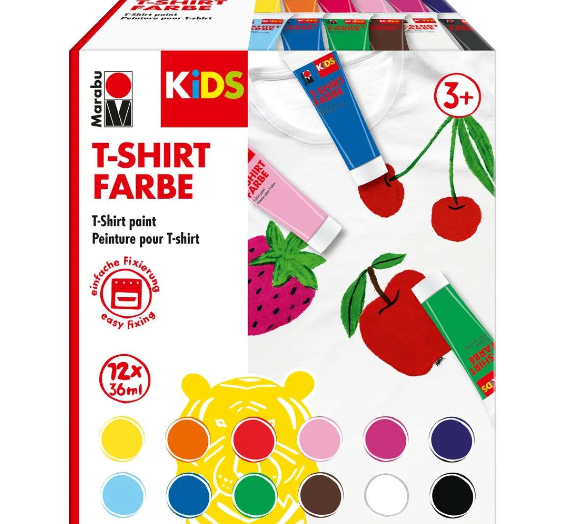 Best Marabu KiDS "T-Shirt Farbe", 12 x 36 ml